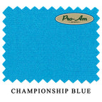 7 ft Championship Pro-Am™ Championship Blue Pool Table Cloth with 6 Pre-Cut Rails