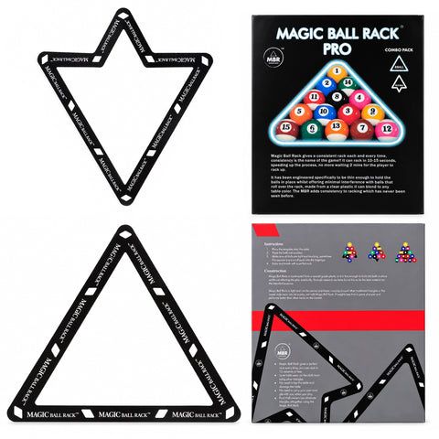 Magic Ball Rack Pro Combo Pack 8, 9 & 10-Ball Racking Template