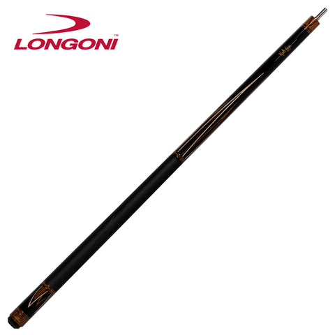 Longoni Flames Leather Pool Cue Butt