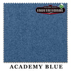 10 ft Championship Invitational Teflon® Academy Blue Pool Table Cloth with 6 Pre-Cut Rails