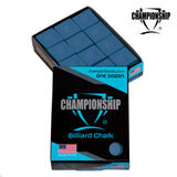 Championship Billiard Chalk Blue 12 pcs