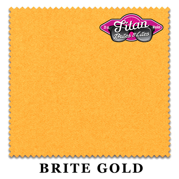 10 ft Championship Titan Brites & Lites™ Brite Gold Pool Table Cloth with 6 Pre-Cut Rails