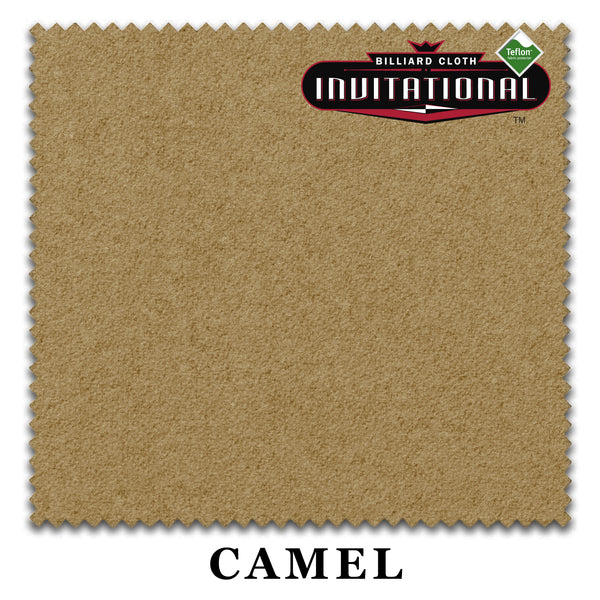 10 ft Championship Invitational Teflon® Camel Pool Table Cloth with 6 Pre-Cut Rails