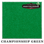 10 ft Championship Invitational Teflon® Championship Green Pool Table Cloth with 6 Pre-Cut Rails