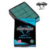 Championship Billiard Chalk Green 12 pcs
