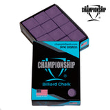 Championship Billiard Chalk Plum 12 pcs