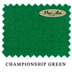 10 ft Championship Pro-Am™ Championship Green Pool Table Cloth with 6 Pre-Cut Rails