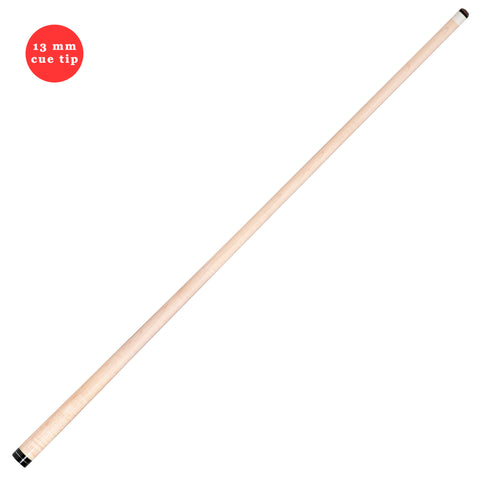 Maple Shaft for McDermott Lucky/Star Pool Cues, 3/8"-10, Silver Ring 13 mm tip