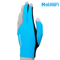 Molinari Billiard Glove for Left Hand Cyan M