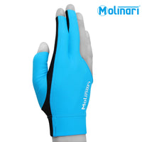 Molinari Billiard Glove for Right Hand Cyan XL