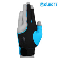 Molinari Billiard Glove for Right Hand Cyan L