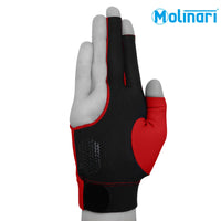 Molinari Billiard Glove for Right Hand Red M