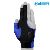 Molinari Billiard Glove for Left Hand Royal Blue S