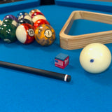 OKKO Carbon Fiber Shaft for Pool Cues, 12.5 mm cue tip,  5/16"-18 Joint, White Ferrule