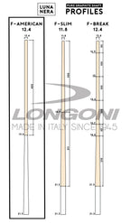 Longoni Black Mamba II Leather Strips Pool Cue w/Luna Nera Shaft