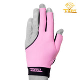 Tiger-X Pro Billiard Glove for Left Hand Pink L