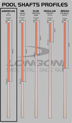 Longoni Black Mamba II Leather Strips Pool Cue w/S30 Shaft