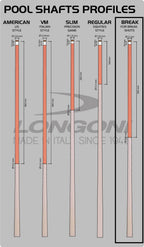 Longoni Maple Pool Cue Break Shaft VP2 Joint