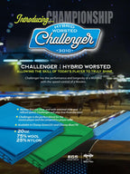 8 ft Oversized Championship Challenger™ Championship Green Pool Table Cloth with 6 Pre-Cut Rails