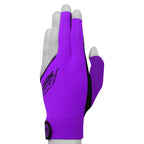 Predator Billiard Glove for Left Hand Purple w/Black Logo L/XL