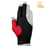 Tiger-X Pro Billiard Glove for Left Hand Red L
