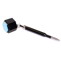 Kamui Roku Billiard Chalk Blue 1 pc w/Bullet Chalk Holder