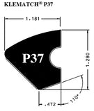 Klematch P37 Carom Table Rail Rubber 302 cm