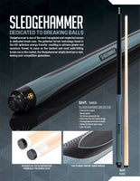 McDermott Sledgehammer SH1 Break Pool Cue FREE Hard Case