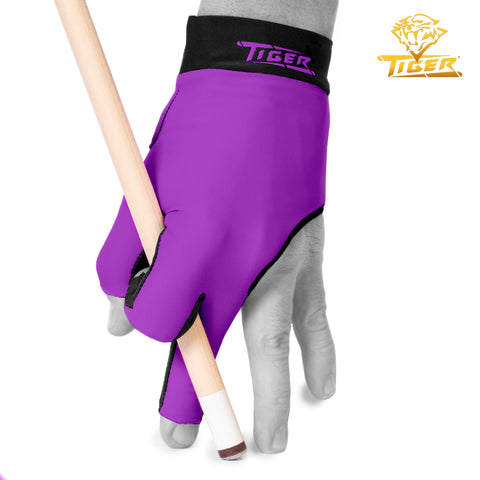 Tiger-X Pro Billiard Glove for Left Hand Purple L