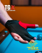 Tiger-X Pro Billiard Glove for Left Hand Black M
