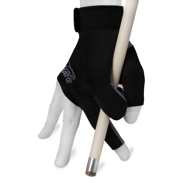 Predator Billiard Glove for Right Hand Black w/Grey Logo XXS