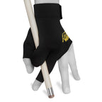 Predator Billiard Glove for Left Hand Black w/Yellow Logo XXS