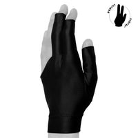Billiard Quality Glove Open Fingers Black