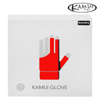 Kamui Billiard Glove QuickDry for Left Hand Red XXL