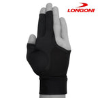 Longoni Billiard Glove Black Fire 3.0 for Left Hand XL