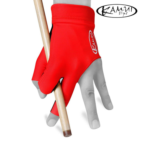 Kamui Billiard Glove QuickDry for Left Hand Red S