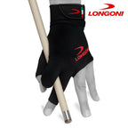 Longoni Billiard Glove Black Fire 3.0 for Left Hand L