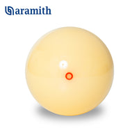 Super Aramith Pool Cue Ball 2 1/4" with Red Circle in a Blister