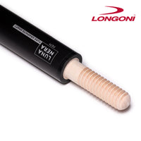 Longoni Crystal Fox Carom Cue w/Luna Nera FE71 Shaft Leather Wrap