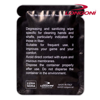 Longoni Nuvola Cleaning Wipes for Hands and Billiard Shafts 10 pcs