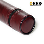 OKKO Billiard Hard Round Case Burgundy 1x1