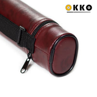 OKKO Billiard Hard Deluxe Oval Case Burgundy 1x1