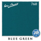 7 ft Simonis 760 Blue Green Pool Table Cloth with 6 Pre-Cut Rails