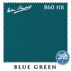 7 ft Simonis 860HR Blue Green Pool Table Cloth with 6 Pre-Cut Rails