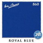 7 ft Simonis 860 Royal Blue Pool Table Cloth with 6 Pre-Cut Rails