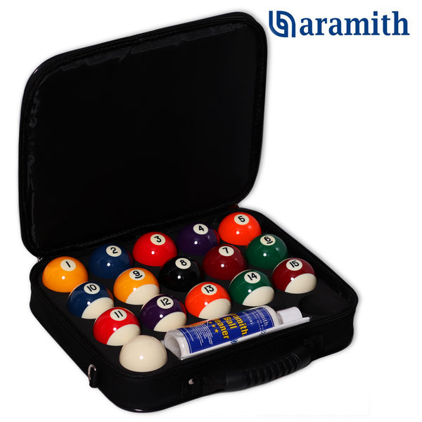 Aramith Premier Billiard Pool Ball set 2 1/4" w/Ball Case