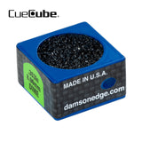 Cue Cube Tip Tool 2 in 1 Dime Radius (.353") Blue