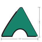 OKKO K66 Pool Table Standard Rail Rubber Green 48", Set of 6