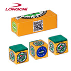Longoni NIR Super Professional Billiard Chalk Green 3 pcs