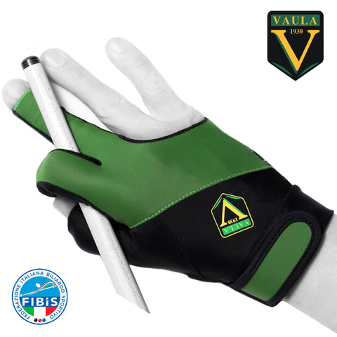 Vaula Pro Billiard Glove for Right Hand Green L